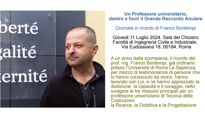 Giornata in ricordo del prof. Franco BONTEMPI, 11 luglio 2024