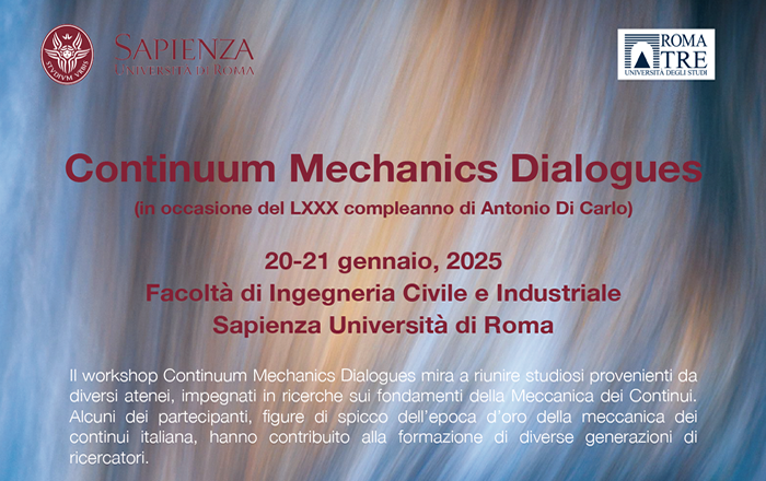 Continuum Mechanics Dialogues  20-21 gennaio, 2025